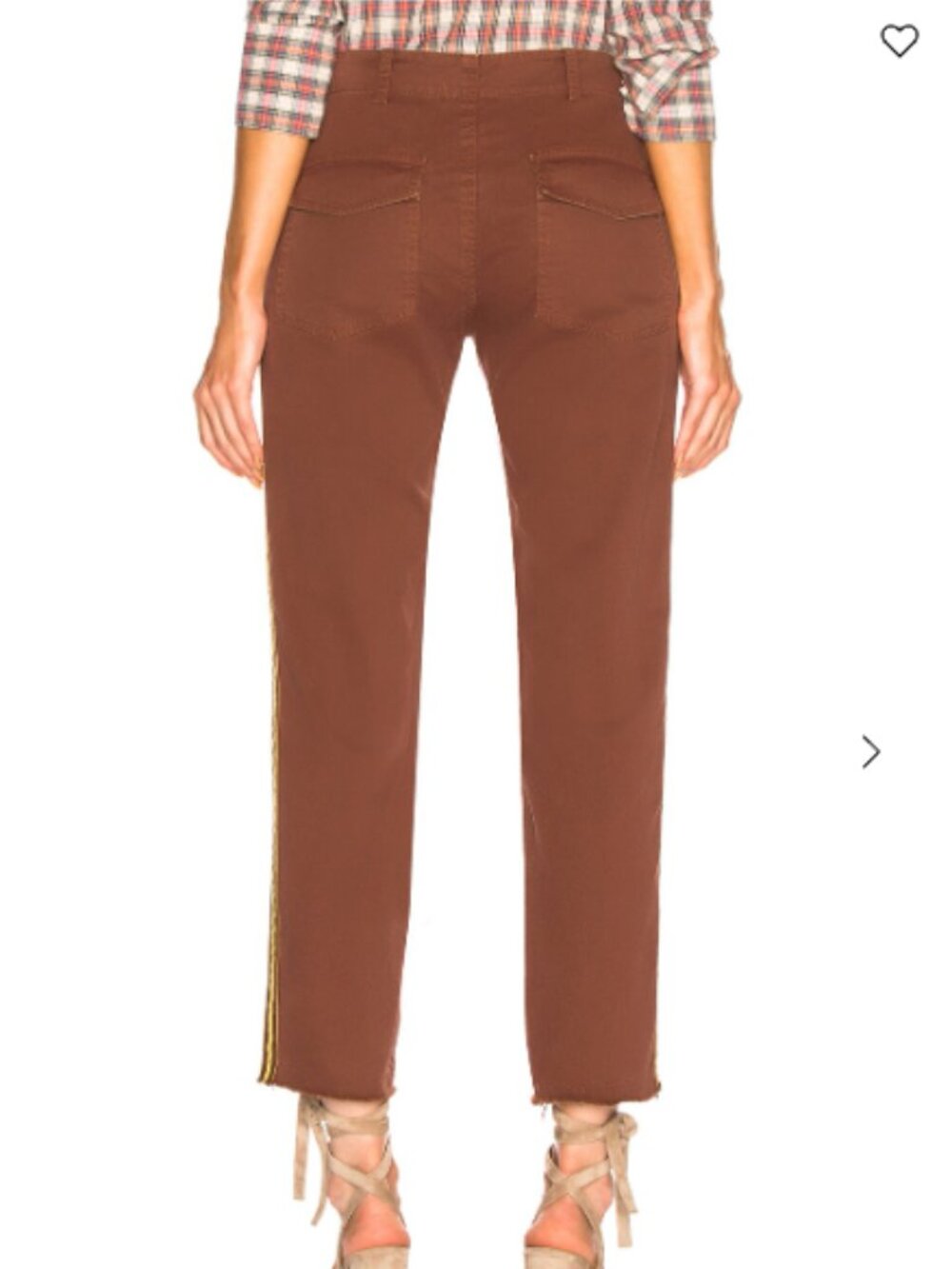 Nili Lotan Jenna Pants with Side Tape in Rust Size 4‎ - Picture 3 of 14